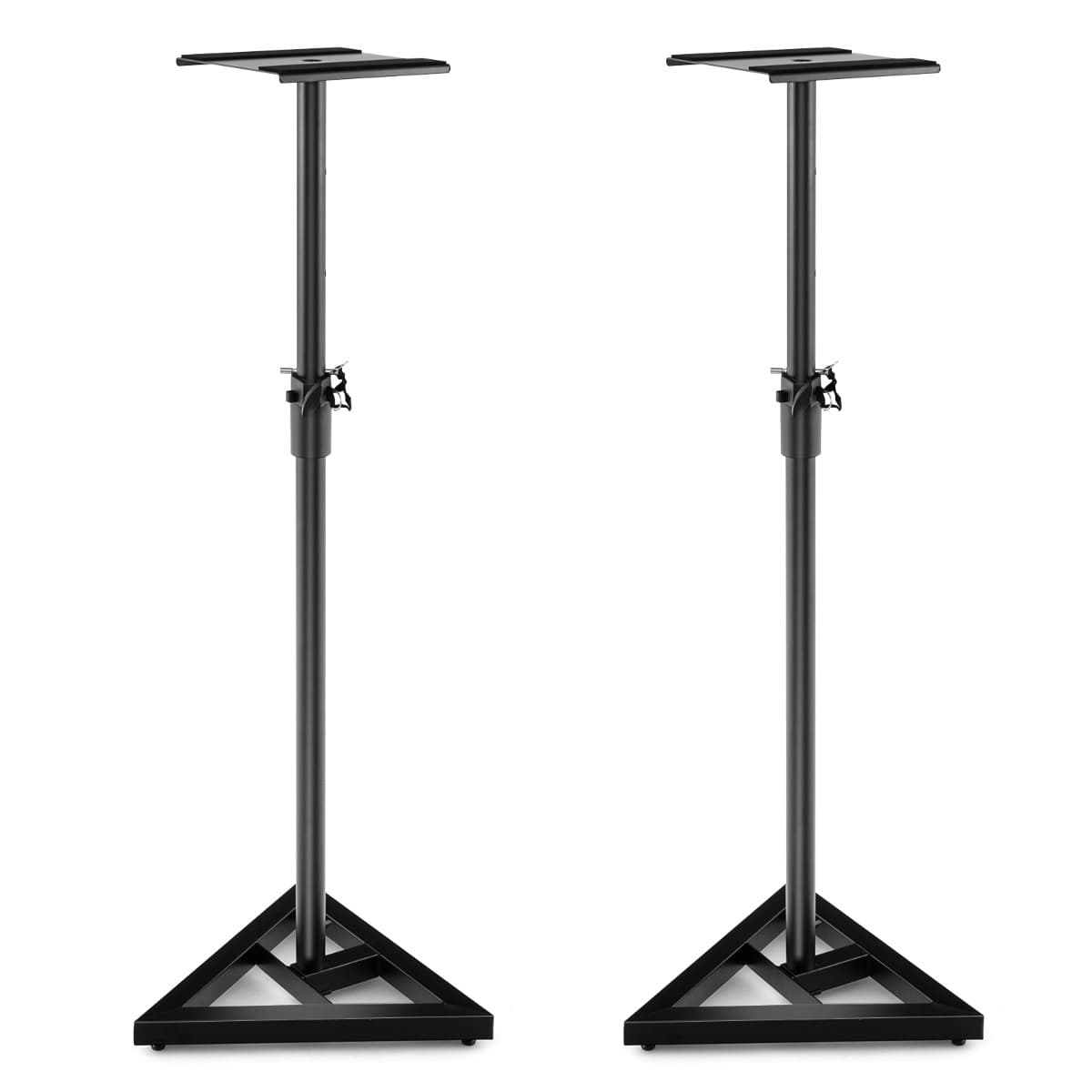 CostwaySupports pour Enceintes à Hauteur Réglable 97-157CM Paire de Trépieds pour Studio avec Autocollants Antidérapants Convient aux Bureau Maison